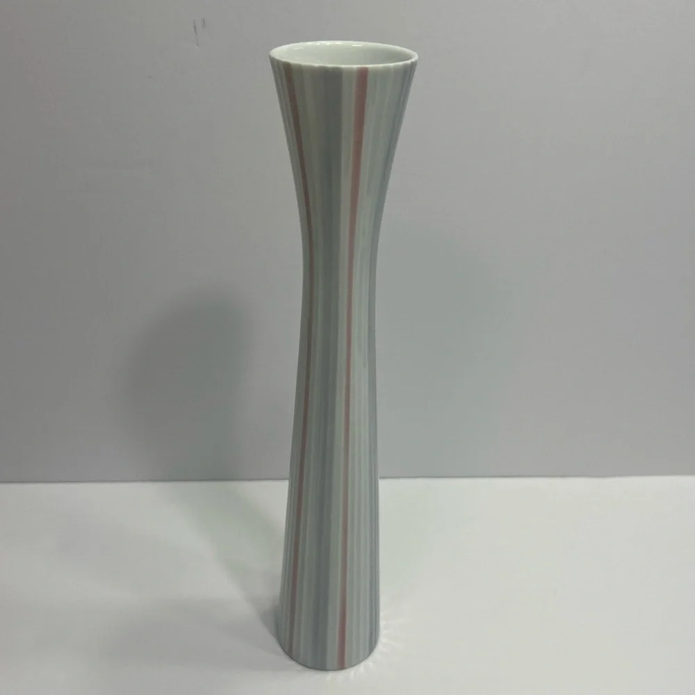 VTG Rosenthal Germany Faceted Striped Vase